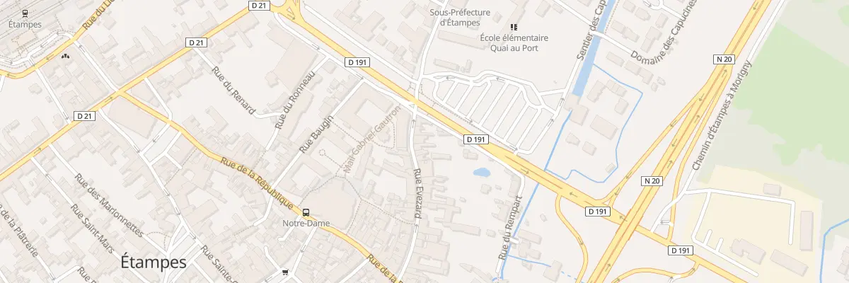 Plan du 40 Rue Evezard à Étampes