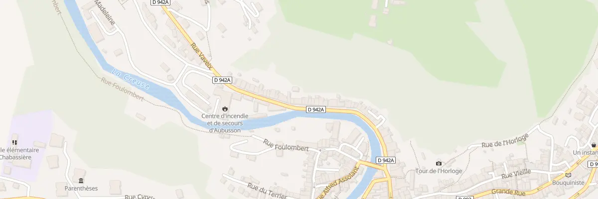 Plan du 80 Rue Vaveix à Aubusson