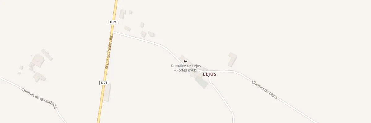 Plan du 5036 Lejos à Lamillarié