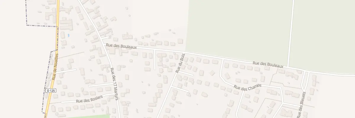Plan du 33 Rue du Bois à Andeville