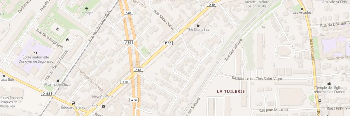 Plan du 8 Rue Raymond Poincaré à Viroflay