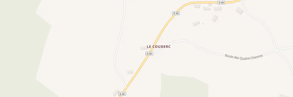 Plan du 5003 La Croix Blanche à Montvert