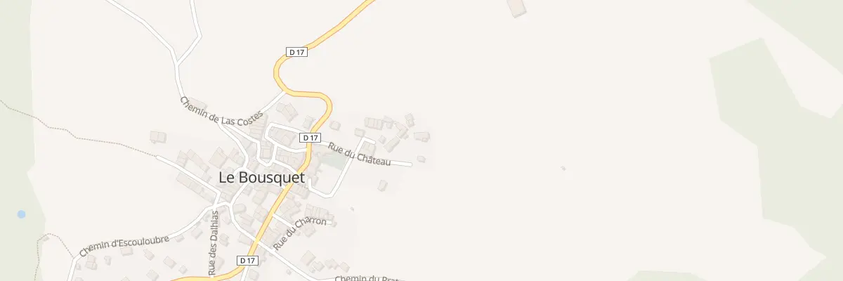 Plan du 5001 Rue du Château au Bousquet