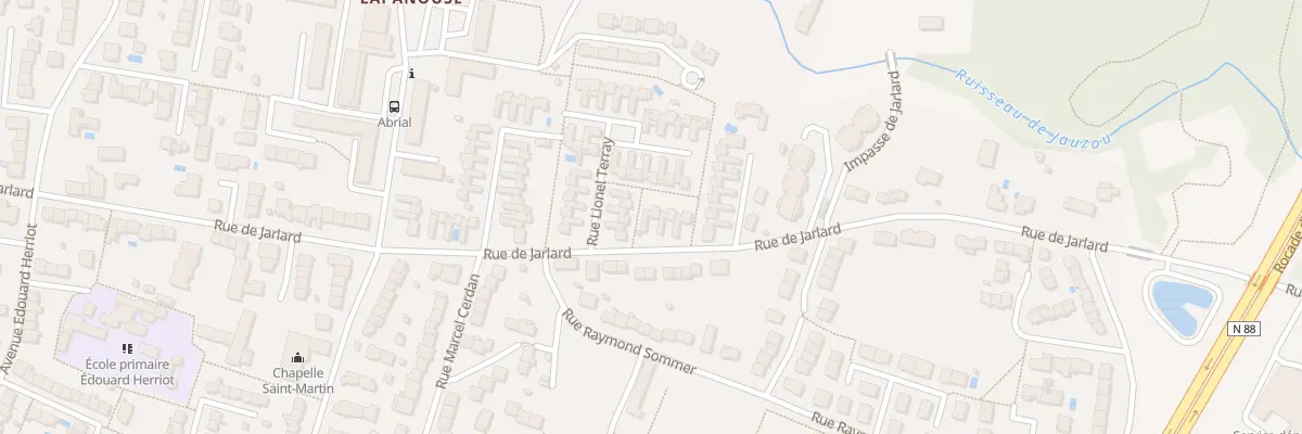 Plan du 115 Rue de Jarlard à Albi