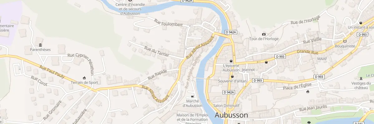 Plan du 35 Rue Alfred Assolant à Aubusson