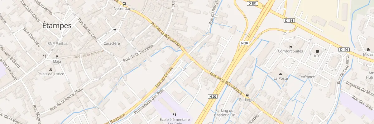 Plan du 74 Rue de la République à Massy