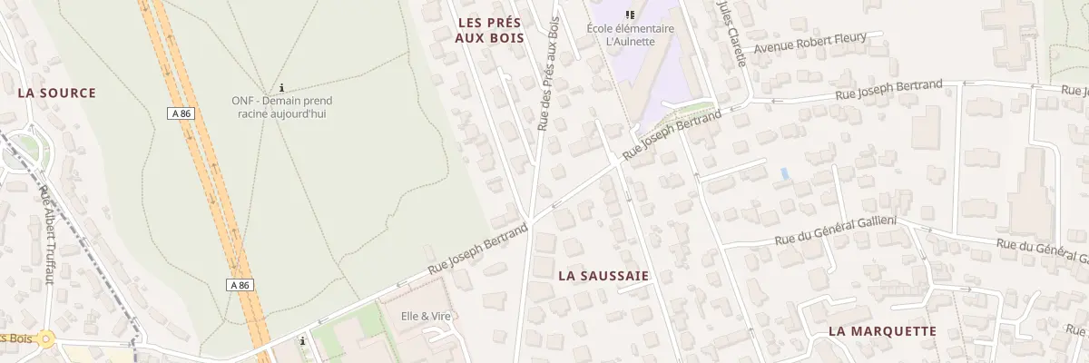 Plan du 36 Rue Joseph Bertrand à Viroflay