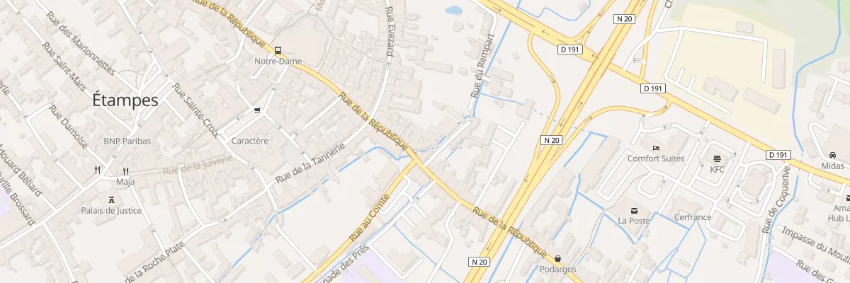 Plan du 3 Rue de l’Île Maubelle à Étampes