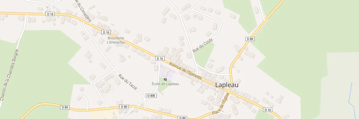 Plan du 21 Av de l’Epinette à Lapleau