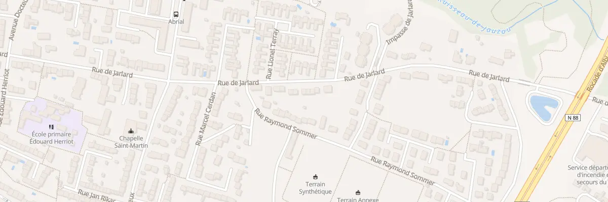 Plan du 128 Rue de Jarlard à Albi