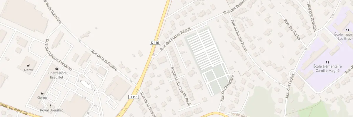 Plan du 34 Imp du Clos du Pavé à Breuillet