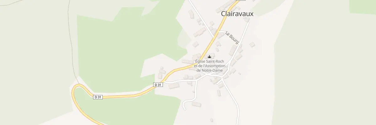 Plan du 4 Le Bourg à Clairavaux