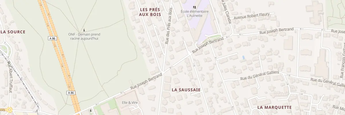 Plan du 34 Rue Joseph Bertrand à Viroflay
