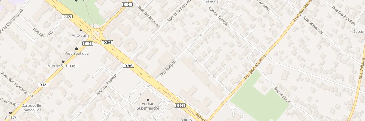 Plan du 3 Rue Jean Mermoz à Sartrouville