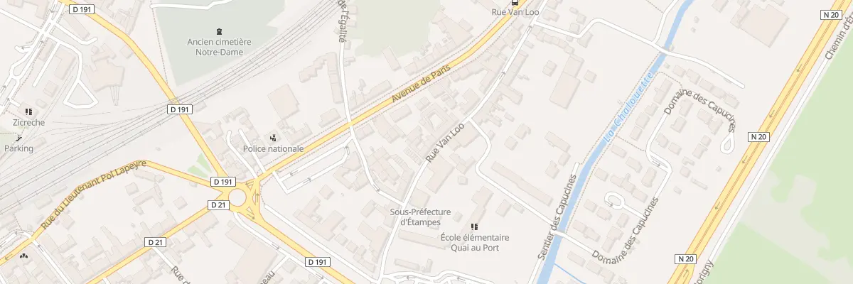 Plan du 29 Rue Van Loo à Étampes