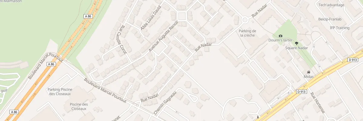 Plan du 13 Rue Antoine Gros à Rueil-Malmaison