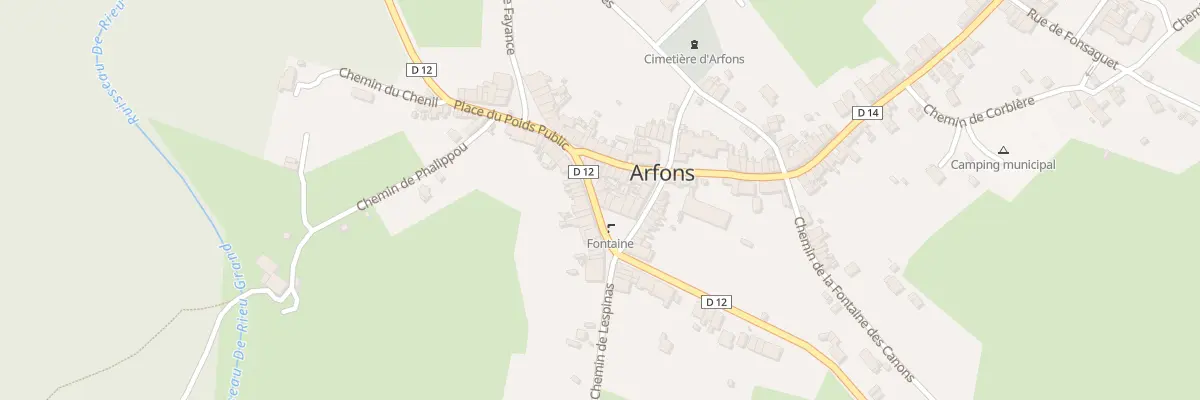Plan du 15 Pl Plo du Barbier à Arfons
