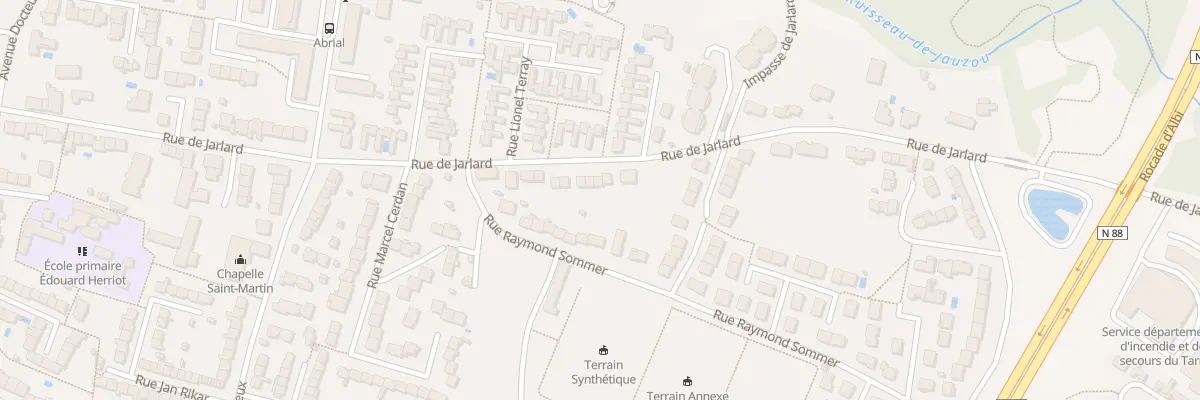 Plan du 132 Rue de Jarlard à Albi
