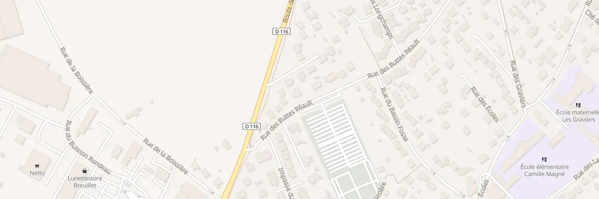 Plan du 296 Rue des Buttes Réault à Breuillet