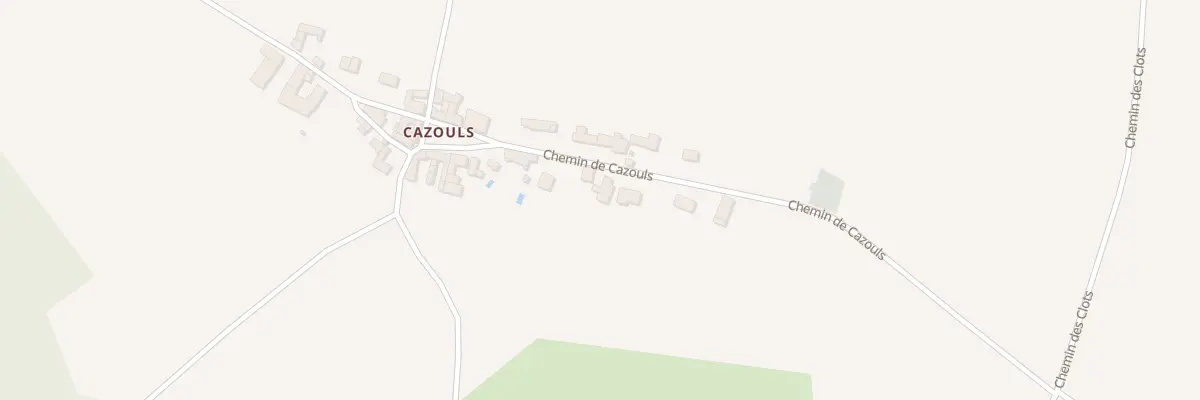 Plan du 435 Che de Cazouls à Mirandol-Bourgnounac