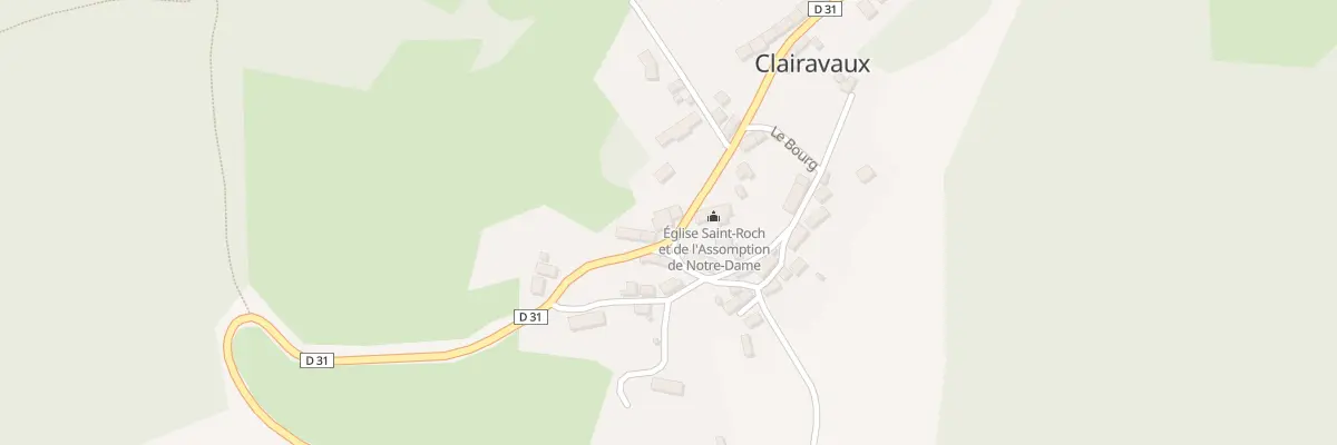 Plan du 22 Le Bourg à Clairavaux