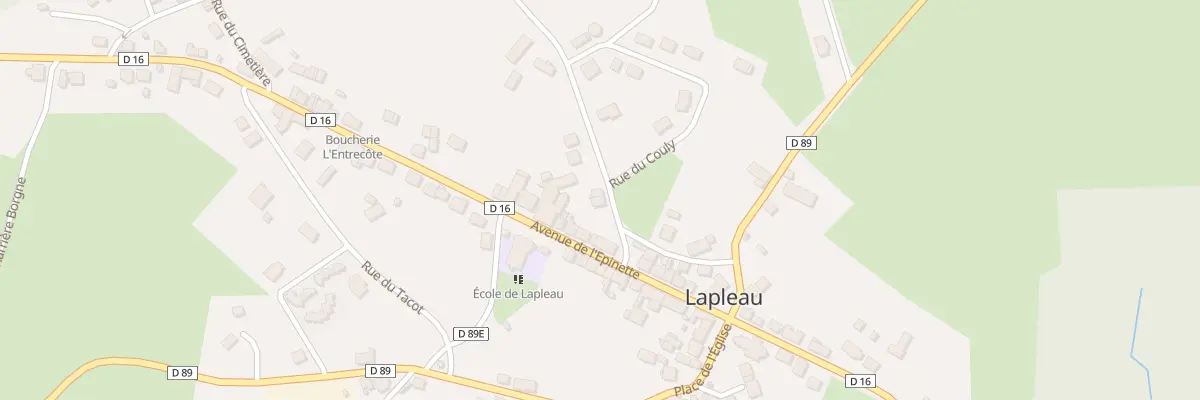 Plan du 5362 Rue du Stade à Lapleau