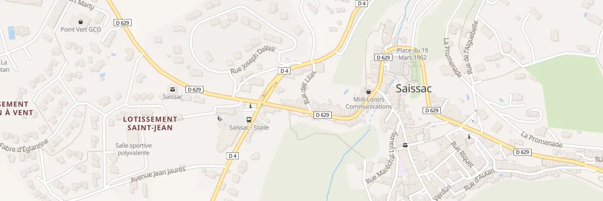 Plan du 5450 Le Village à Saissac