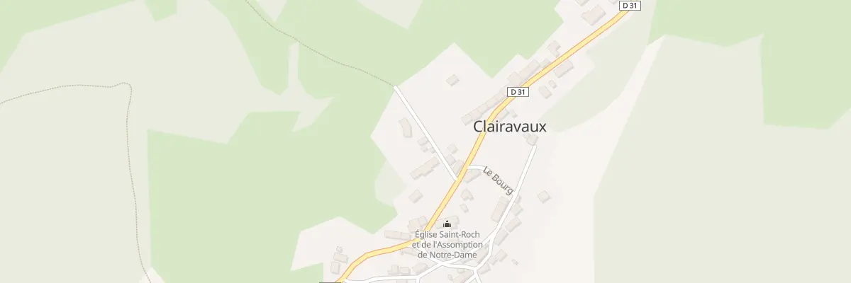 Plan du 25 Le Bourg à Clairavaux