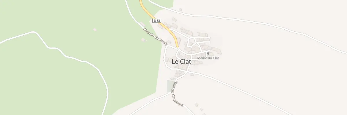 Plan du 2 Le Village au Clat
