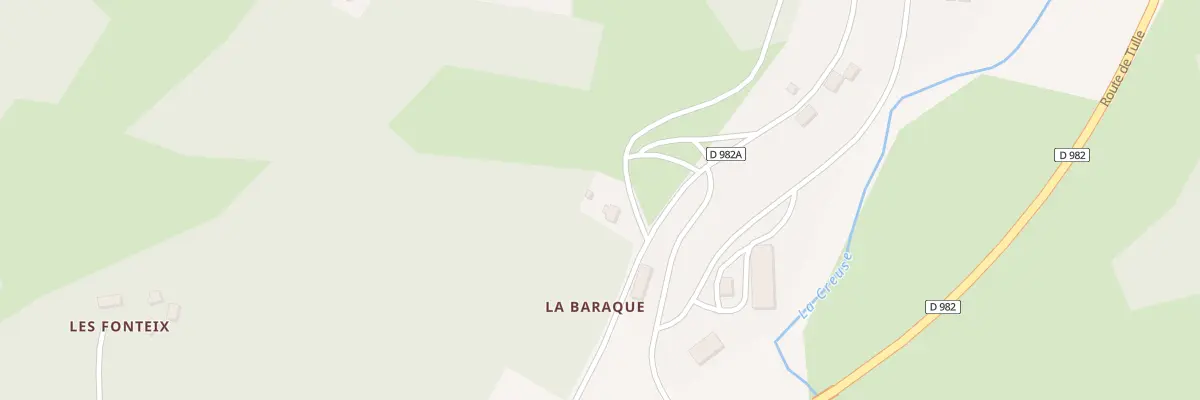 Plan du 1 La Baraque à Croze