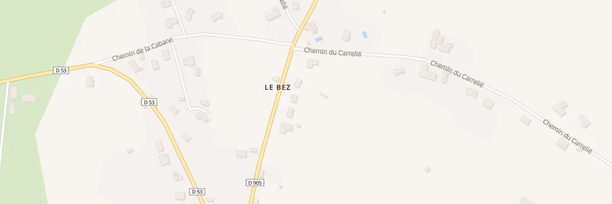 Plan du 318 Rte du Port de la Besse à Mirandol-Bourgnounac