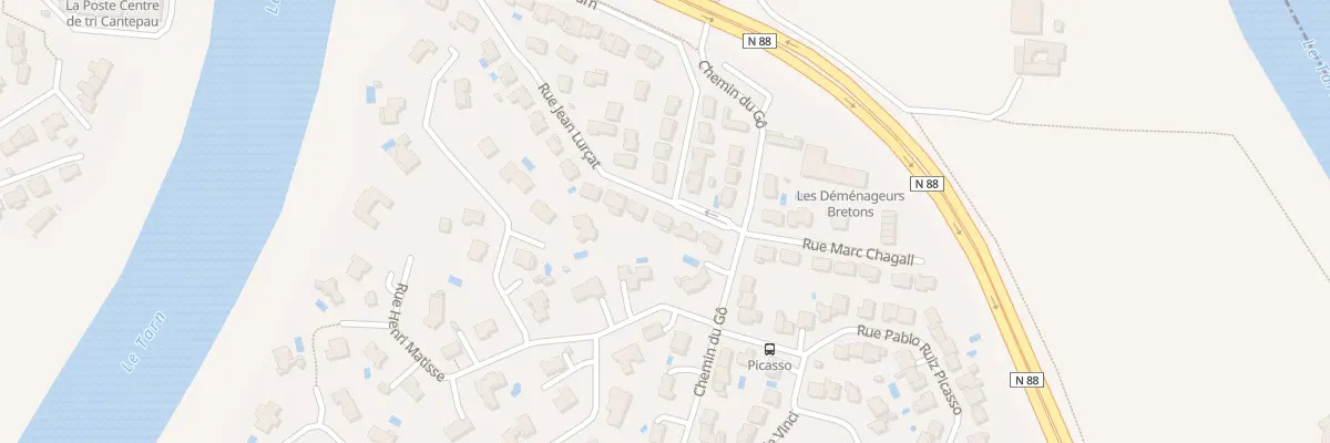 Plan du 5 Rue Jean Lurçat à Albi