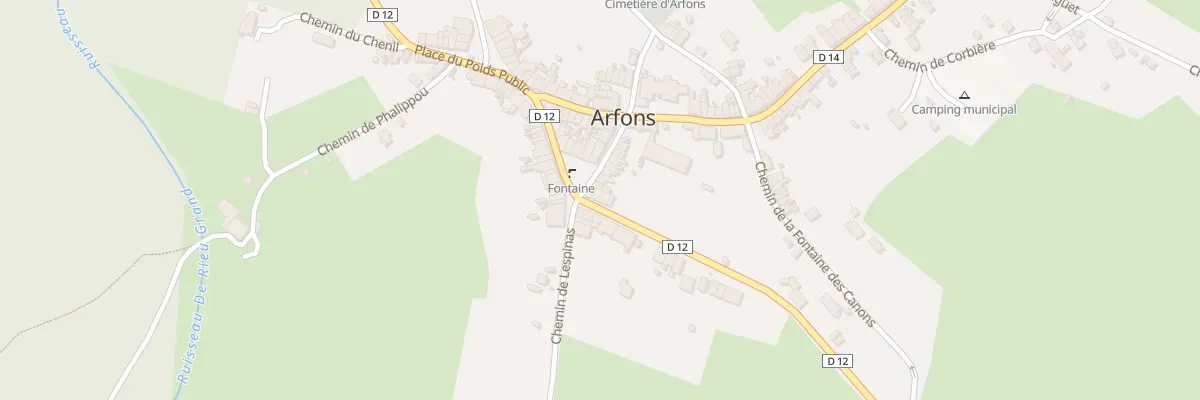 Plan du 3 Rte du Lampy à Arfons