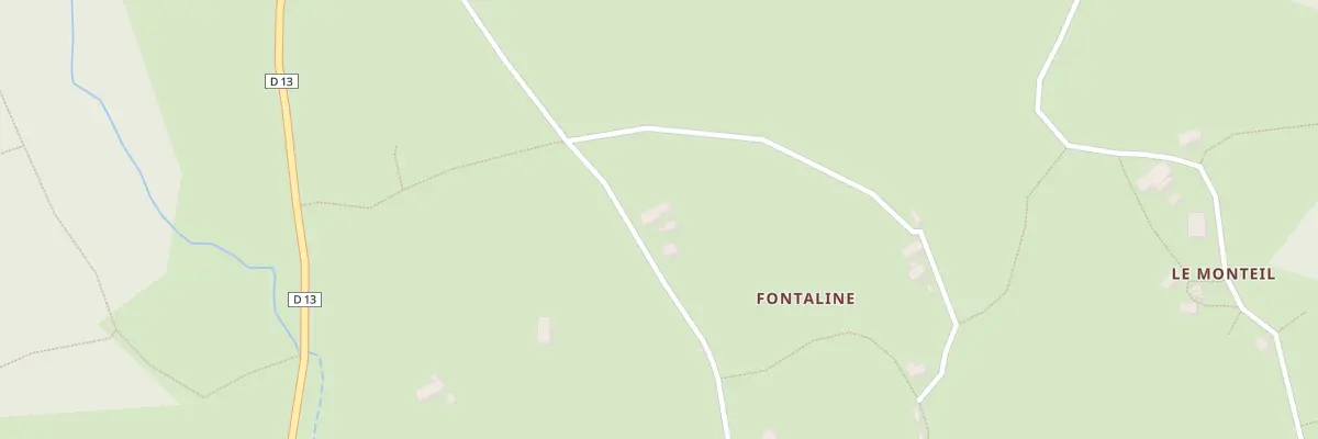Plan du 5190 La Fontaline à Saint-Silvain-sous-Toulx