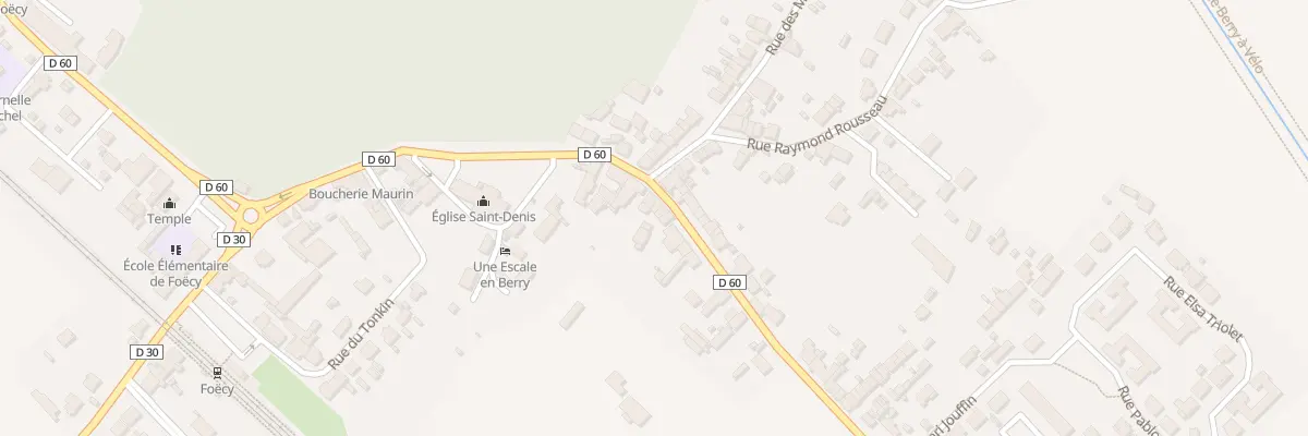 Plan du 4 Rue Jean Moulin à Foëcy