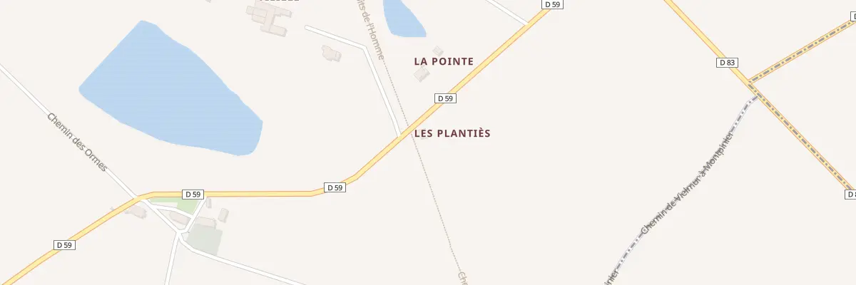Plan du 3376 Rte de Laboulbène à Jonquières