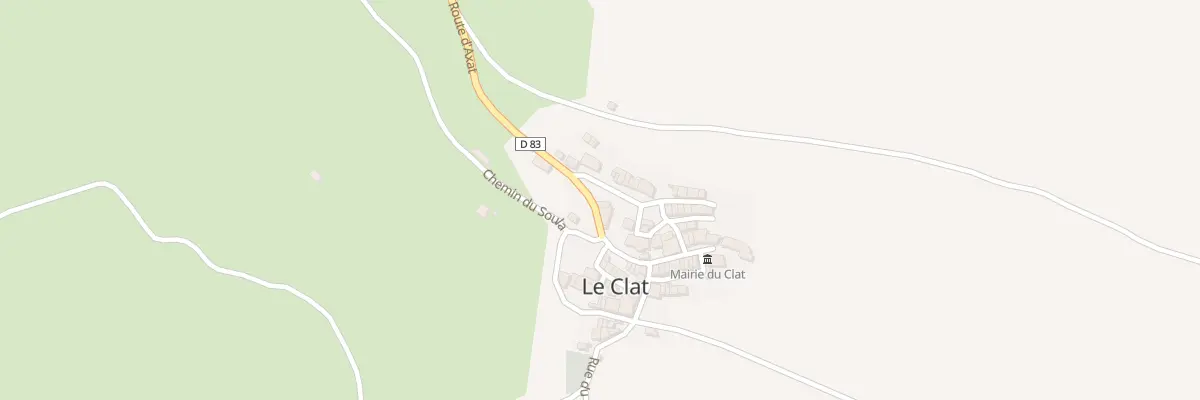 Plan du 1000 Le Village au Clat