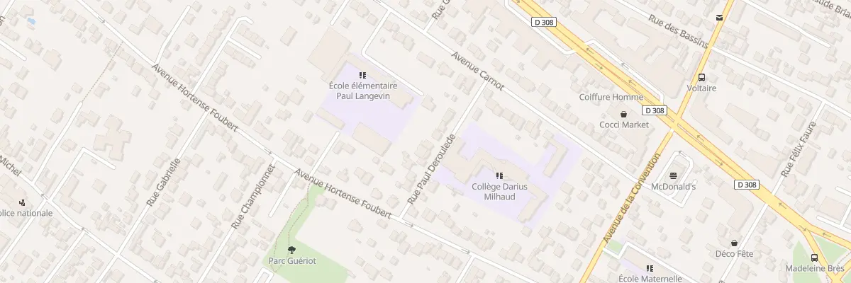 Plan du 10 Rue Paul Deroulède à Sartrouville
