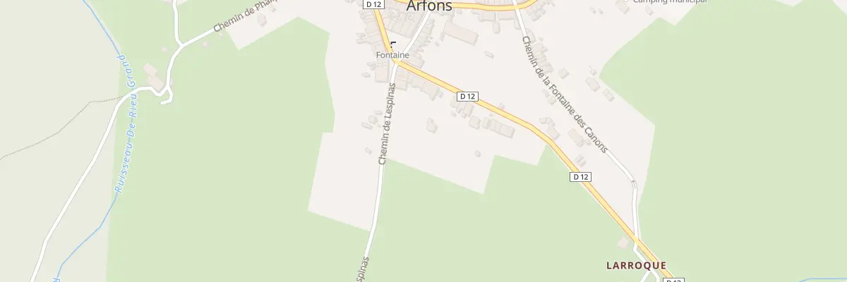 Plan du 10 Rte du Lampy à Arfons