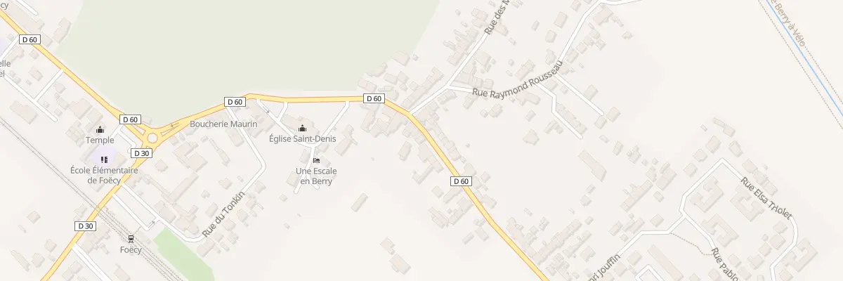 Plan du 8 Rue Jean Moulin à Foëcy