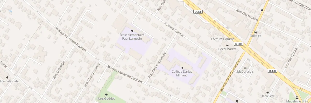 Plan du 8 Rue Paul Deroulède à Sartrouville