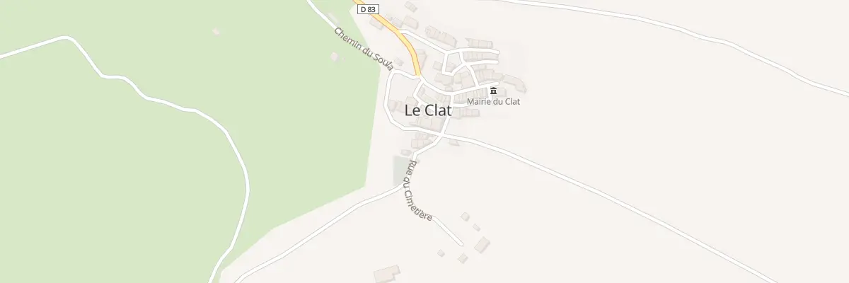 Plan du 5 Le Village au Clat