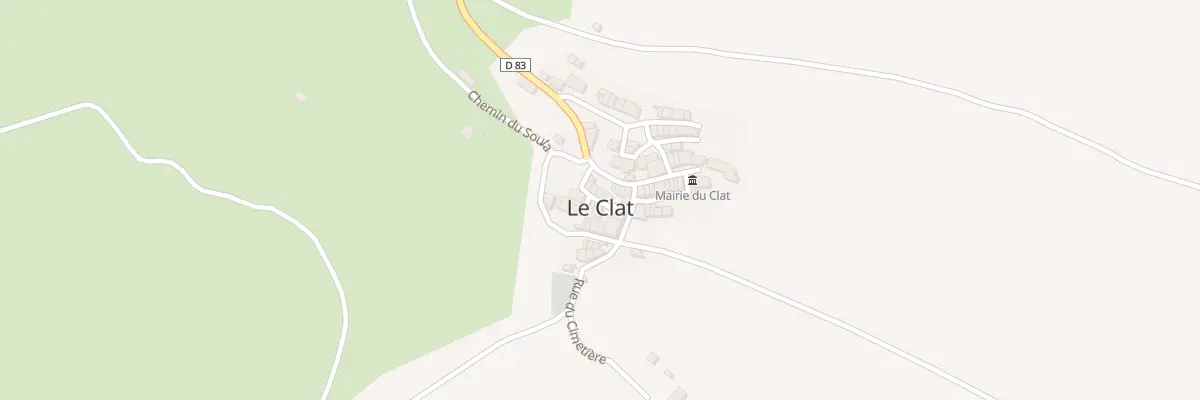 Plan du 10 Le Village au Clat