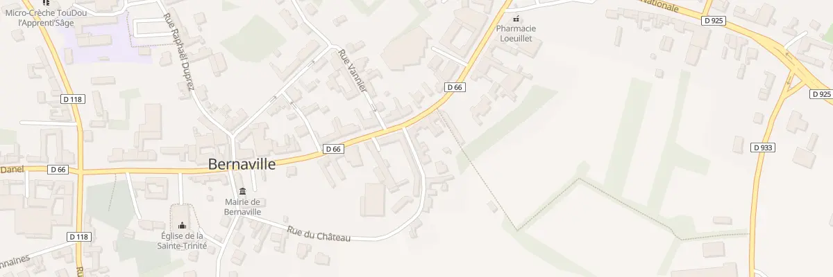Plan du 34 Rue du Général Jean Crépin à Bernaville