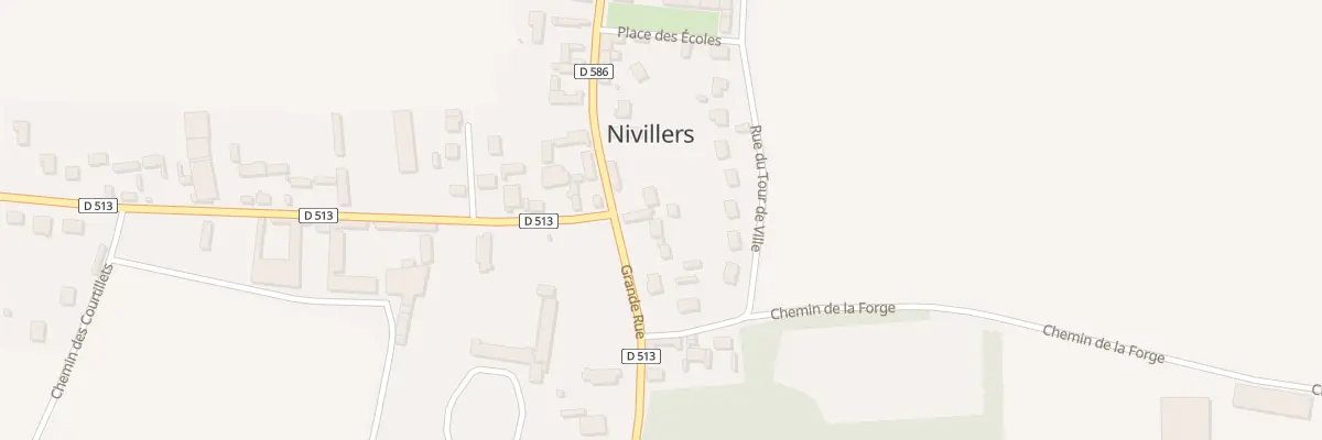 Plan du 10 Gr Grande Rue à Nivillers