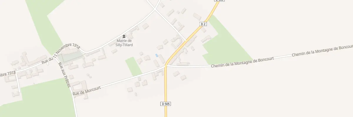 Plan du 7 Rue de Morcourt à Silly-Tillard
