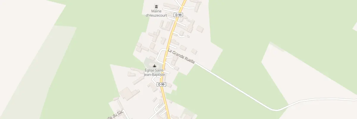 Plan du 2 Rue du Bas à Heuzecourt