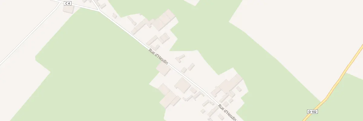 Plan du 7 Rue d’Hesdin à Rougefay