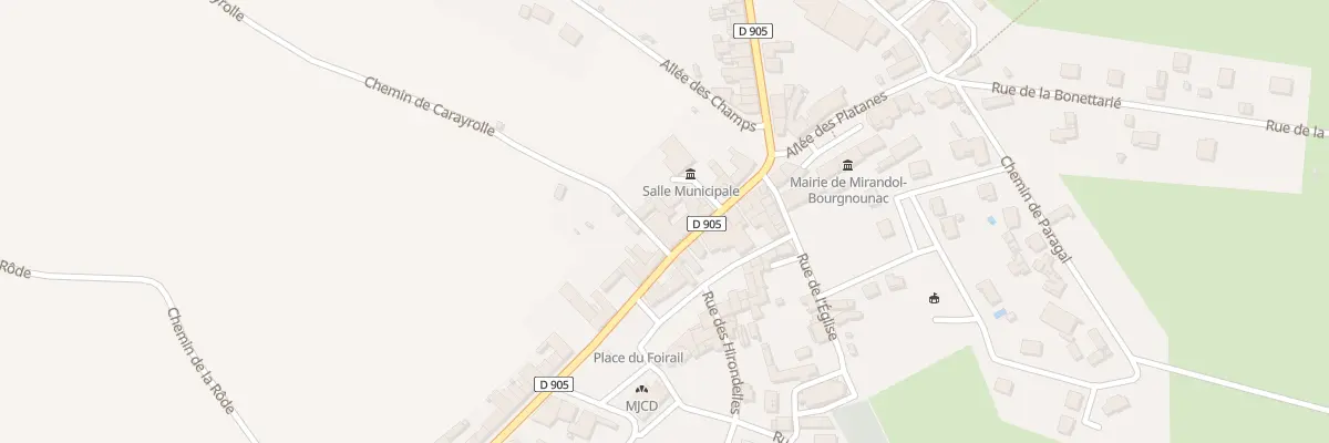 Plan du 17 Av du Viaur à Mirandol-Bourgnounac