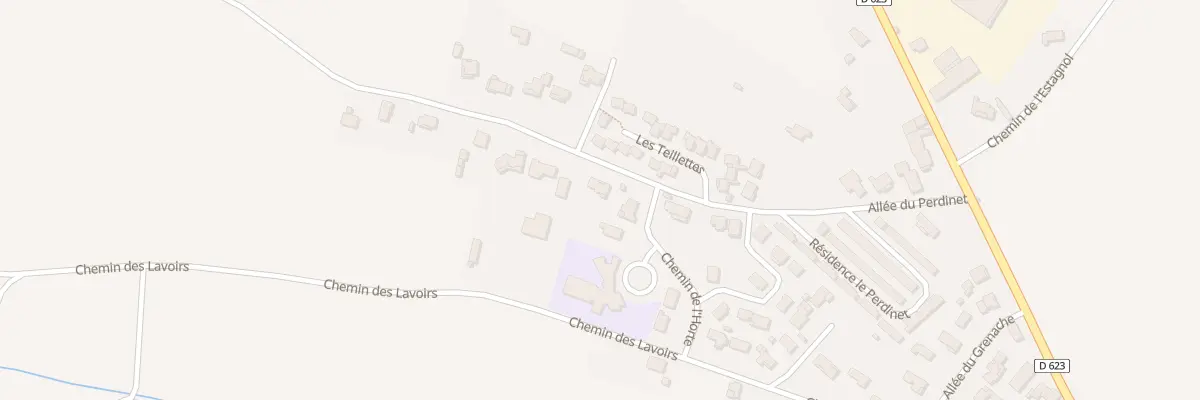 Plan de Che du Cassanel à Lauraguel